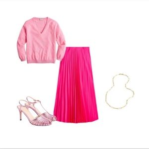 NWT J. Crew Queen Amy Pleated Midi Skirt 4